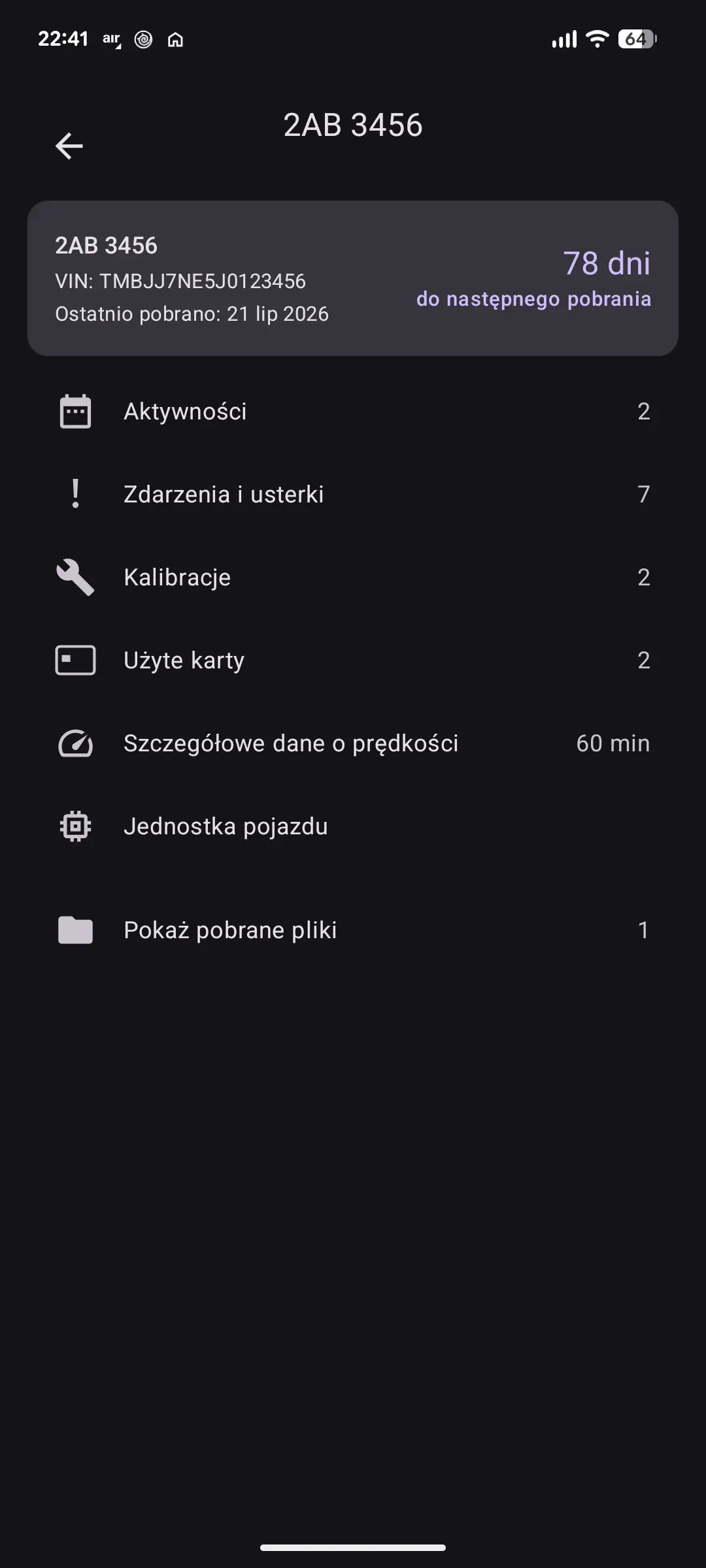 Co zawiera pobranie